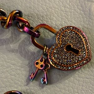 Juicy Couture dual chrome necklace